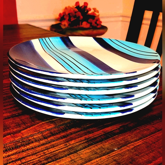 Pfaltzgraff | Cool River | Salad Plate Set of 6 - Picture 3 of 5